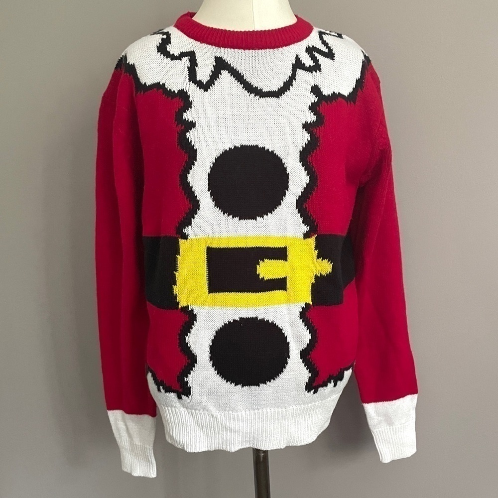 Santa Ugly Christmas Sweater - M, Unisex - Picture 2 of 9